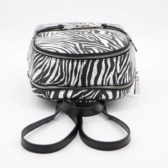 New Michael Kors Rhea Backpack Zebra Print